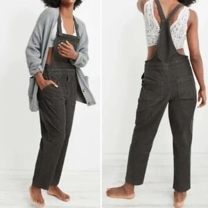 Grey Corduroy Overalls